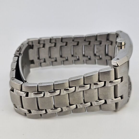 Armitron Men's Watch Black Dial 7.5" WORKING MISSING CRYSTAL SELLING FOR PARTS - Picture 9 of 12